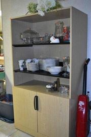 Retro China Cabinet, Dishes, Covered Dish, Dirt Devil