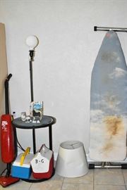lamp ironing board basement