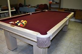 Pool Table by Olhausen with hard cover custom top