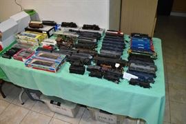 Trains some in boxes