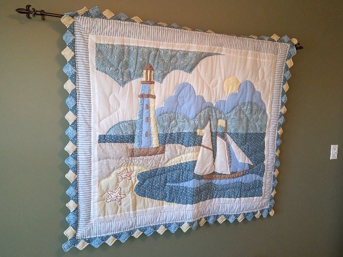 Nautical wall quilt