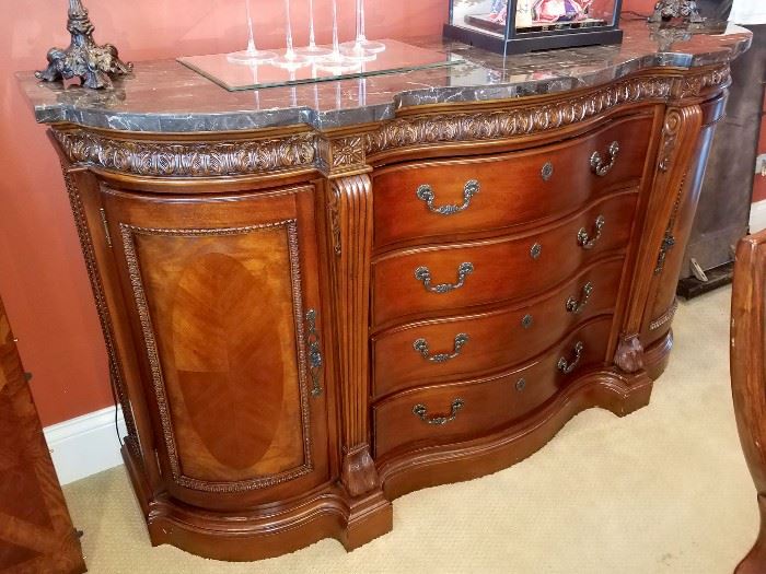 Absolutely fantastic, gorgeous buffet with marble top