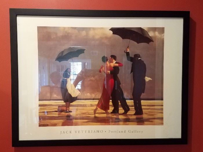 Joe Vettriano  "The Singing Butler" framed print