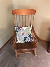 Wooden Rocker from the Francis Bolton School of Nursing