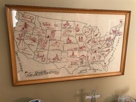  Needlepoint dating from the late 1800's