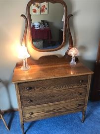 Beautiful dresser with mirror dating from the 1890's.