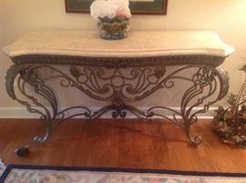 Stone Top Decorative Foyer Table $ 320.00