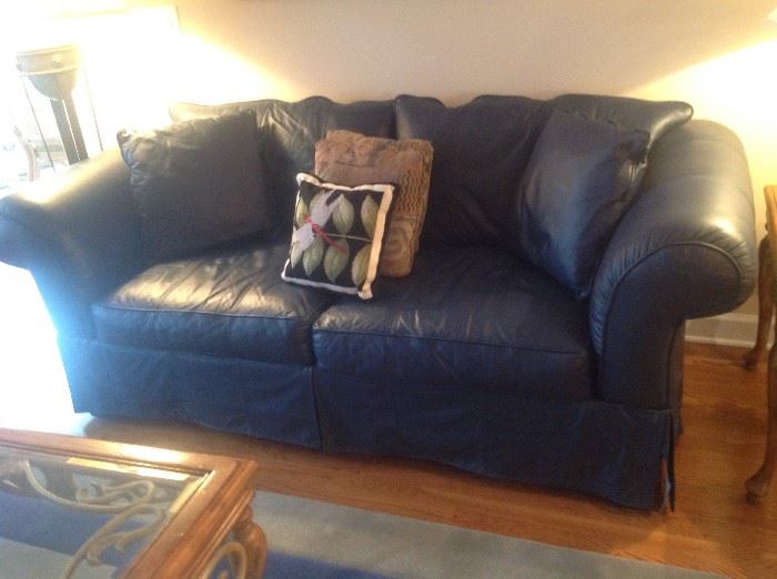 Leather Sofa (dark blue) $ 360.00