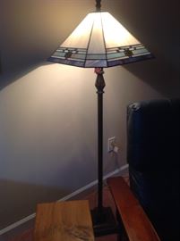 Floor Lamp with Tiffany Style Shade $  90.00