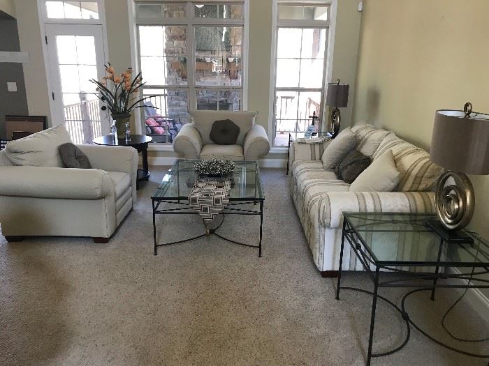 Complete living room set.