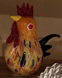Art Glass Rooster