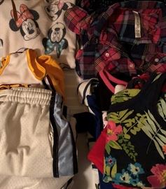 Girls Clothing and Shoes: Tops Sm-Med, Pants sz 7, Shoes Sz 2