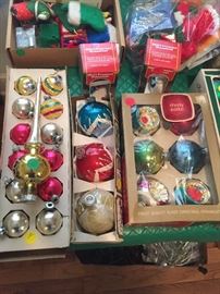 Vintage Christmas ornaments 