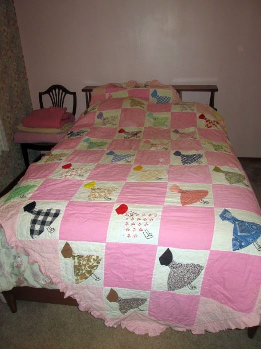 Bedroom Left:  Quilt