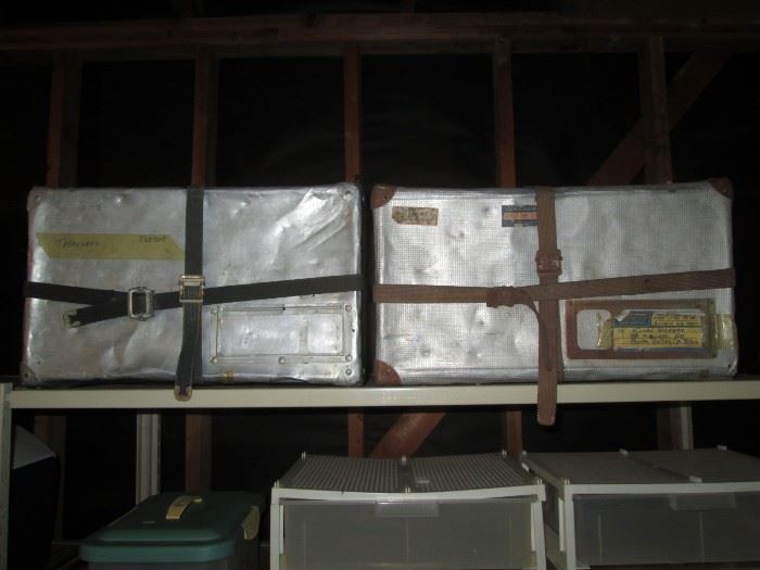 Garage:  Vintage Aluminum Boxes