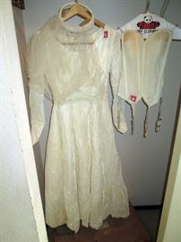 Back Bedroom Center:  Vintage Wedding Dress