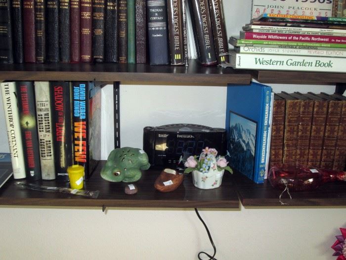 Back Bedroom Left:  Novels, Radio/Clock, Other Stuff