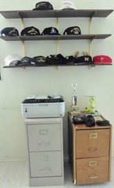 Hats! And file cabinets