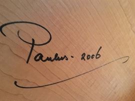 Paulus Furniture, Each Piece is Signed 