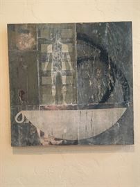 Steven Royer, Oil on Panel, 26 x 26 "Begining to End"