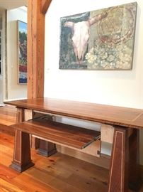 Paulus Hand Crafted Computer Desk with Inlay