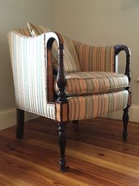Sloped Armchair with Inlay from Stickley 