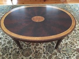 Detail on Stickley Coffee Table Banding 