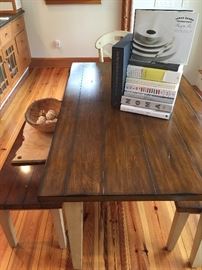 Painted Legs and Natural Finish Top 