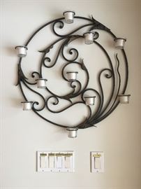 Cast Iron Candle Sconce 