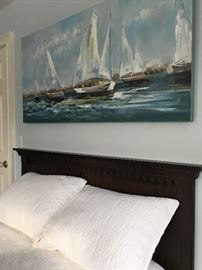 Double Bed Headboard in Chocolate