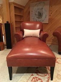 Stickley Chaise Lounge in Leather