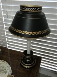 Tole Painted Lamp