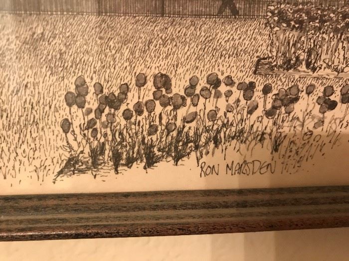 Set of Ron Marsden Drawings
