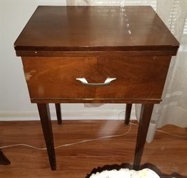 Sewing machine in case