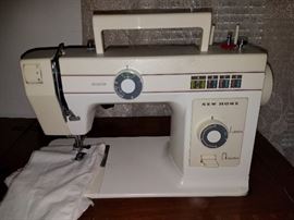 Sewing machine in case
