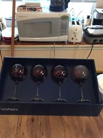 set Mikasa wine goblets