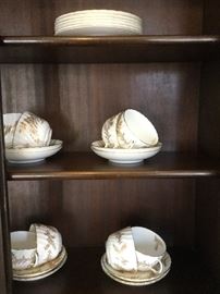 Part of large set of minton's golden fern