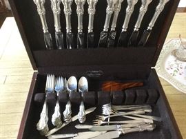 Small set of Whiting Concord shell sterling