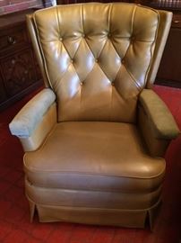 leather midcentury recliner--there are 2