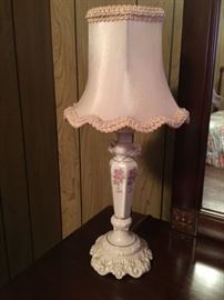rose applique lamp -- there are 2