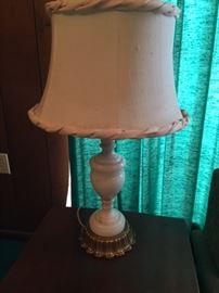 alabaster lamp -- there are 2