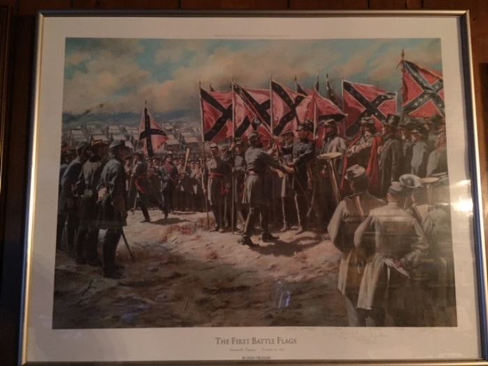 Confederate First Battle Flags print