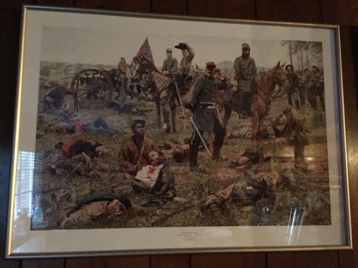 Confederate battle print
