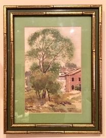 V. J. Harles, watercolor on paper. St. Louis artist.