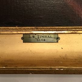 Applied tag on Timbal painting.
