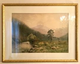 Joseph G. Brunn, Kansas City, Mo listed artist, watercolor.