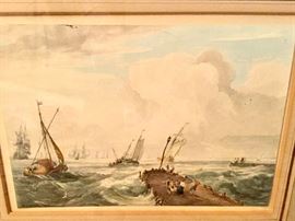 Detail of Samuel Owen (1768-1857), watercolor.