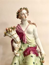 Detail of Meissen figure.