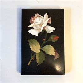 Pietra Dura marble paperweight.