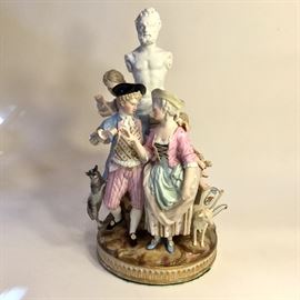 Meissen figural group: "Stages of Man".